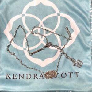 Kendra Scott silver crystal necklace
